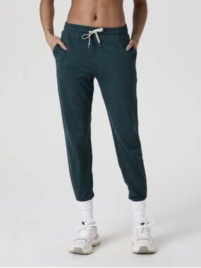 Vuori Performance Jogger Pants Moss Heather Teal DreamKnit Pull-On Size Medium